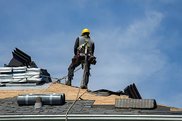 Professional Roofing technician working in Crescent, IA